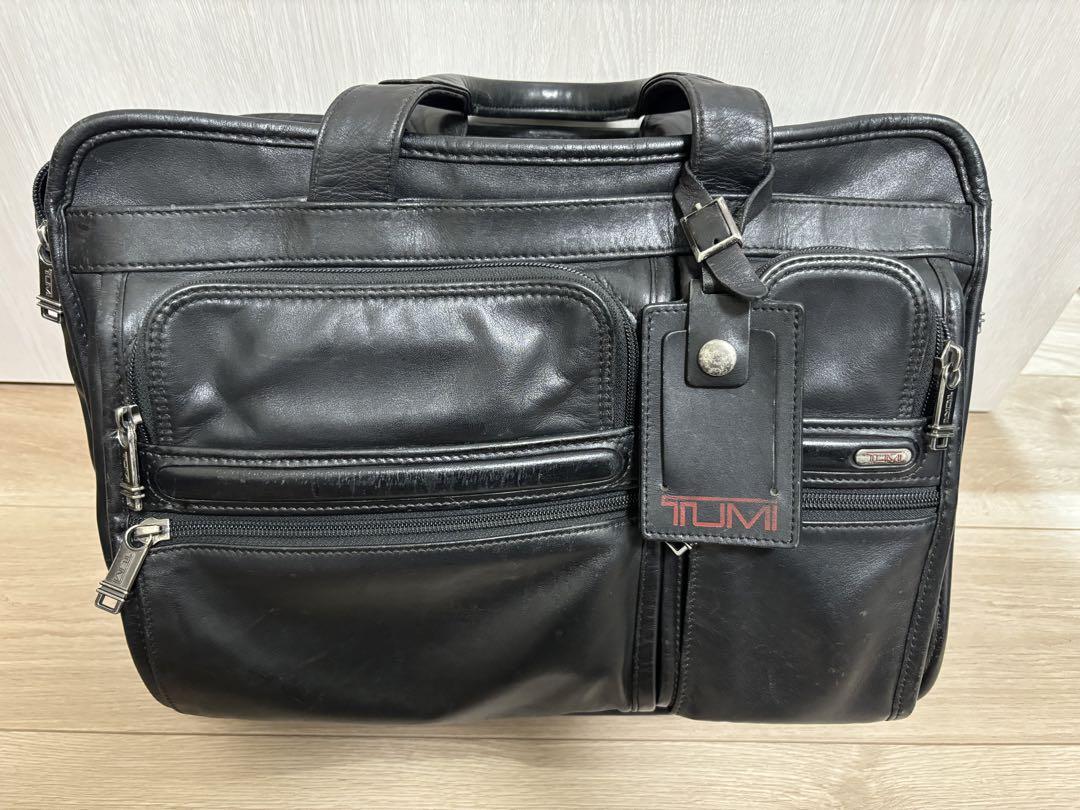 tumi レザー ビジネスバッグ