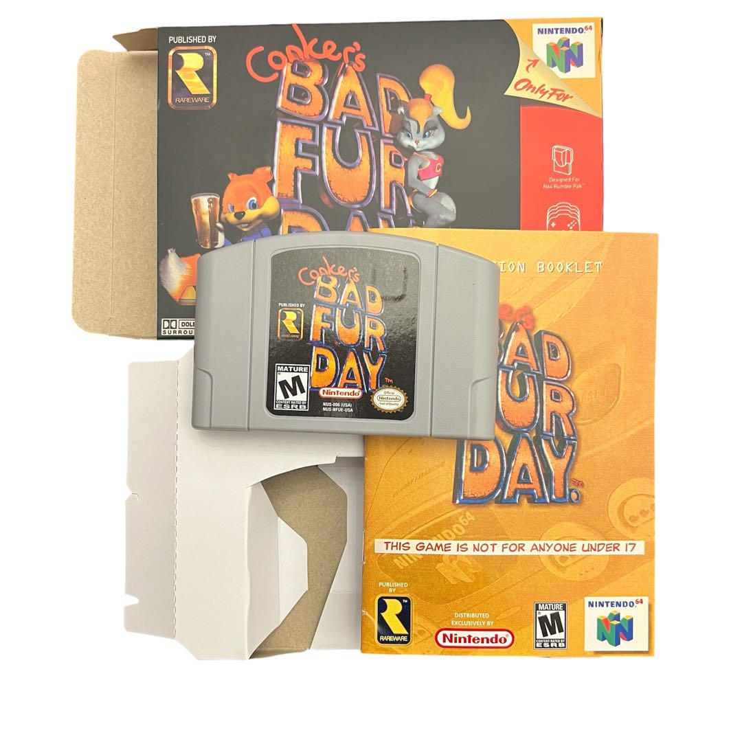 N64 conker's bad 福々しい fur day コンカーズバッドファーデイ