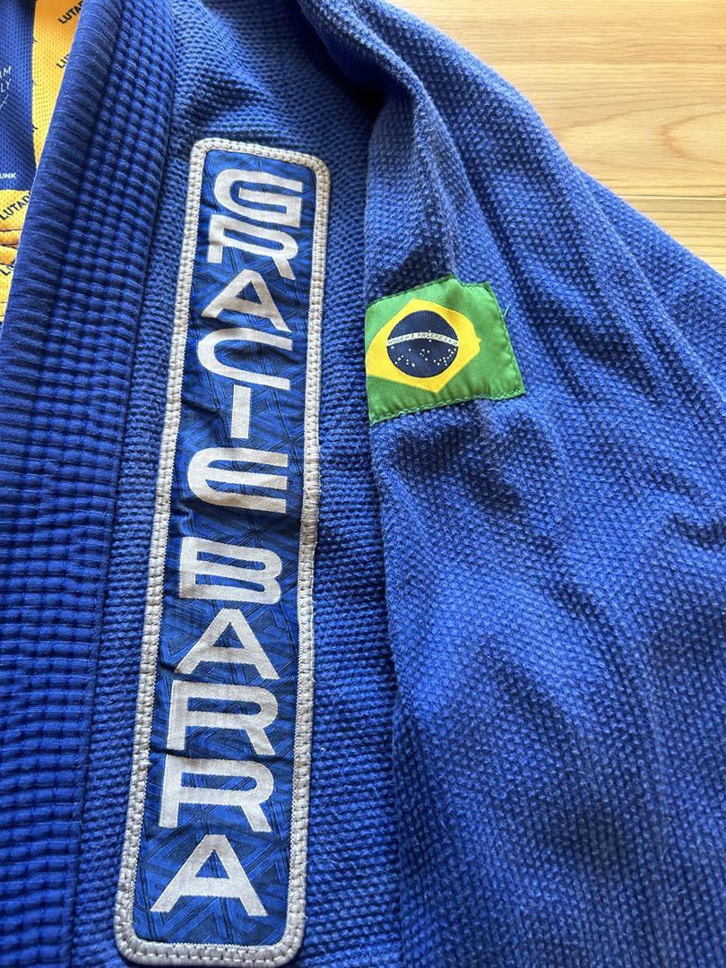 GRACIE BARRA 柔道衣 A3 見にくい 青 グレイシーバッハ