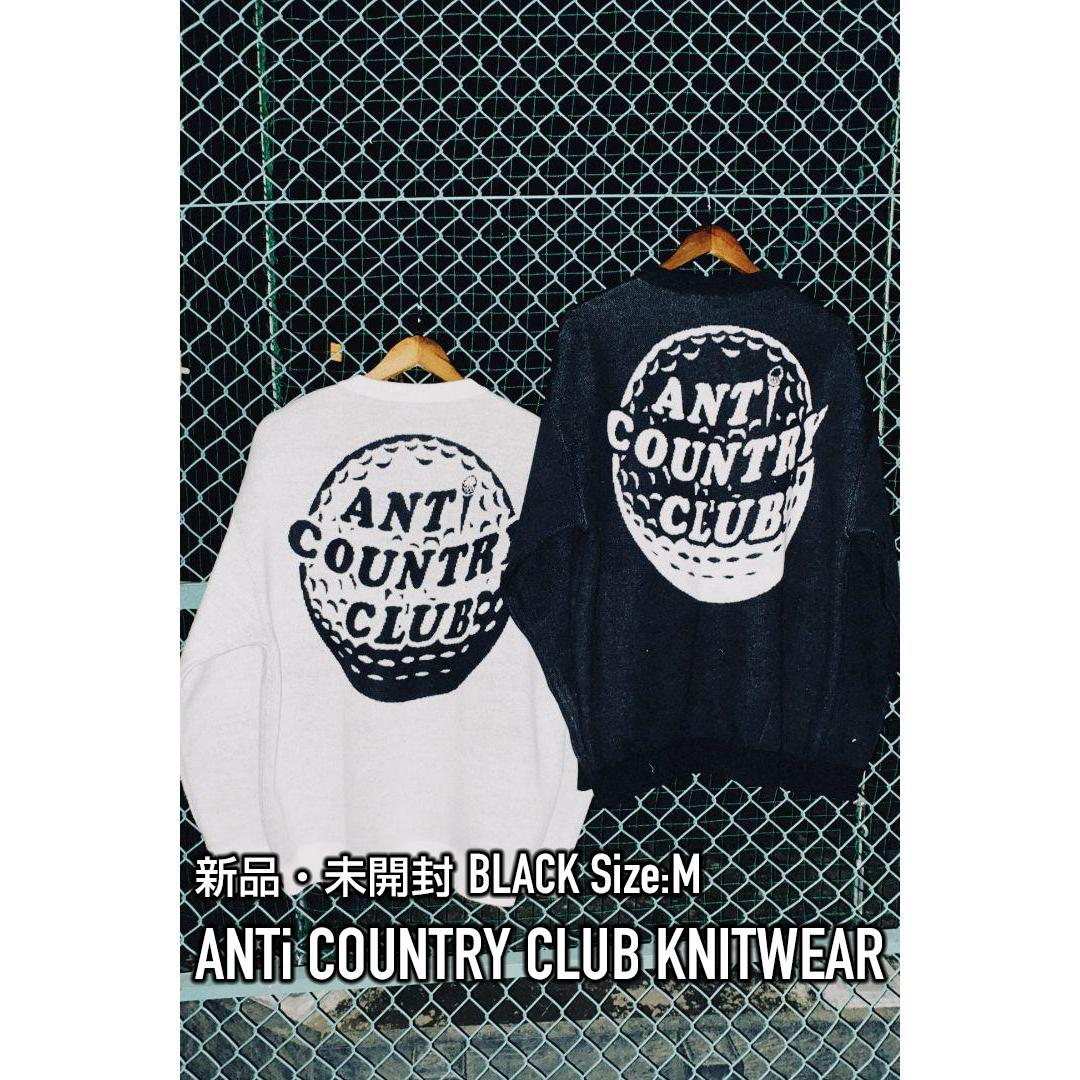 新品・未開封 ANTi COUNTRY CLUB TOKYO ニット むず痒く 黒 M