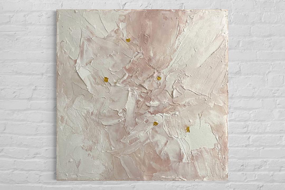 20-60代からのファッション通販  20×20㎝ キャンバス画 アートパネル テクスチャー 抽象画 絵画