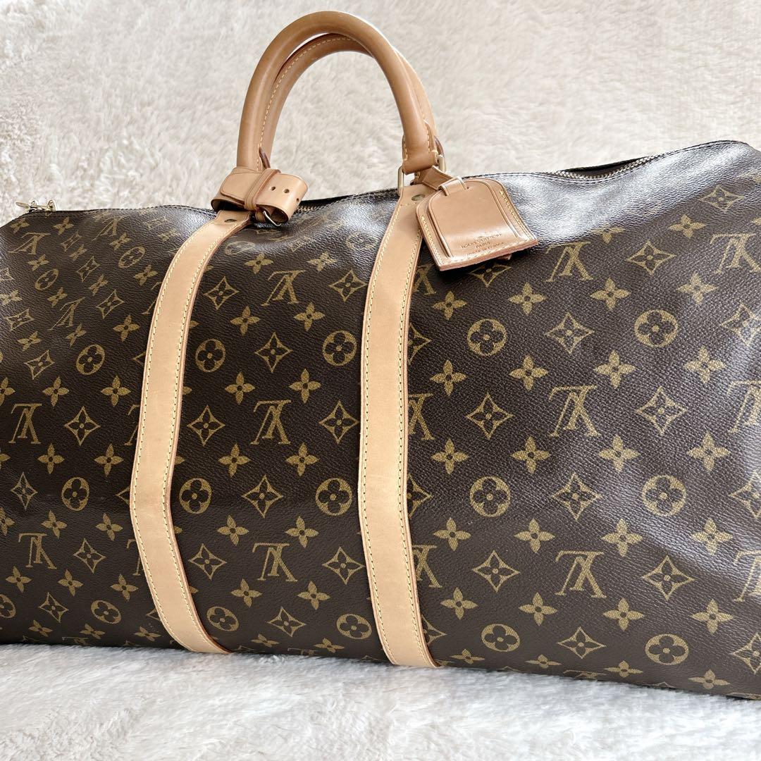 LOUIS VUITTON ボストンバッグ キーポル55 モノグラム 古臭い 大容量