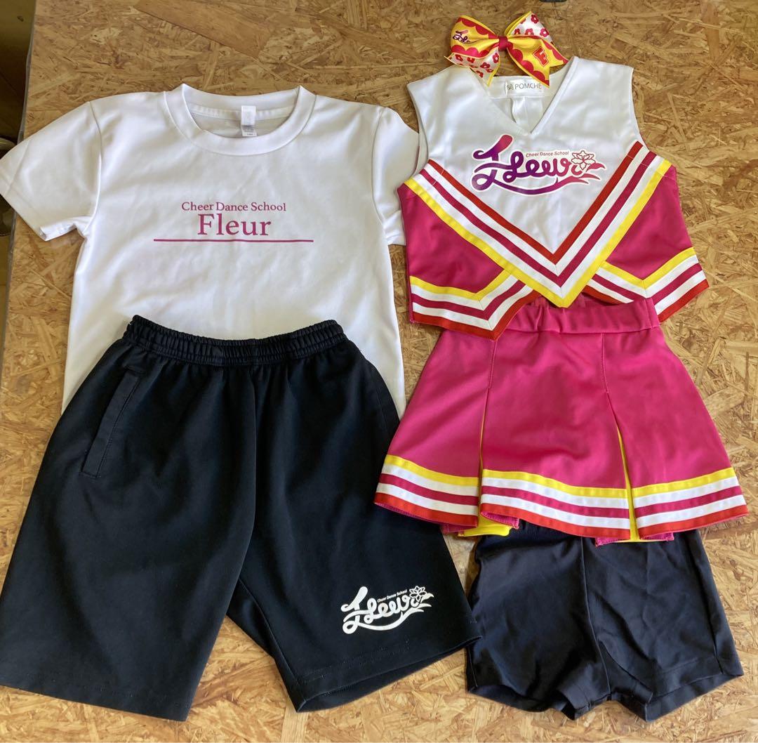 フルール チアダンス ユニフォーム 2 練習着 120 リーフラス 狭い
