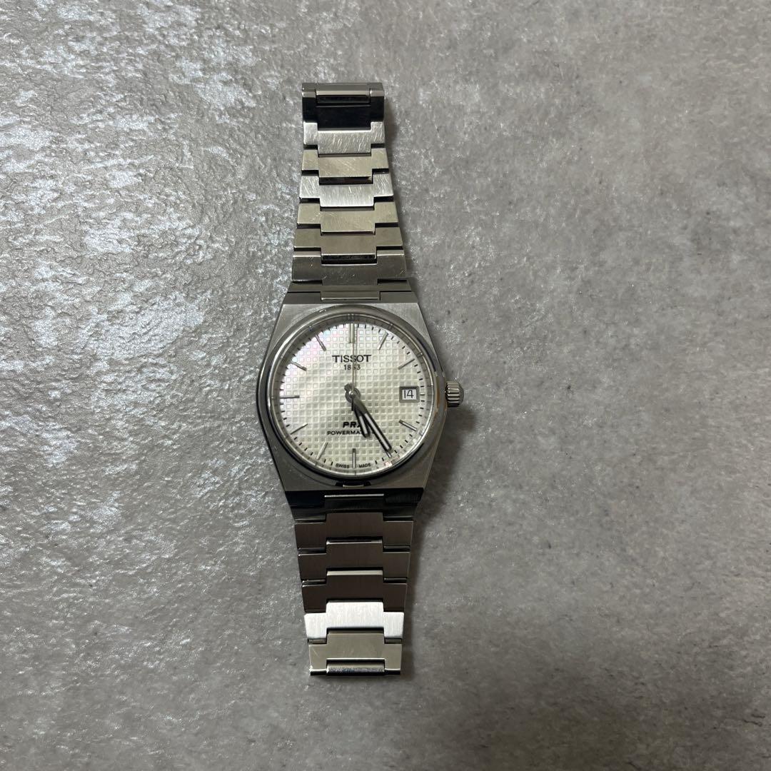 tissot prx 35mm 面倒くさく マザーオブパール tissot prx 35mm 面倒くさく マザーオブパール
