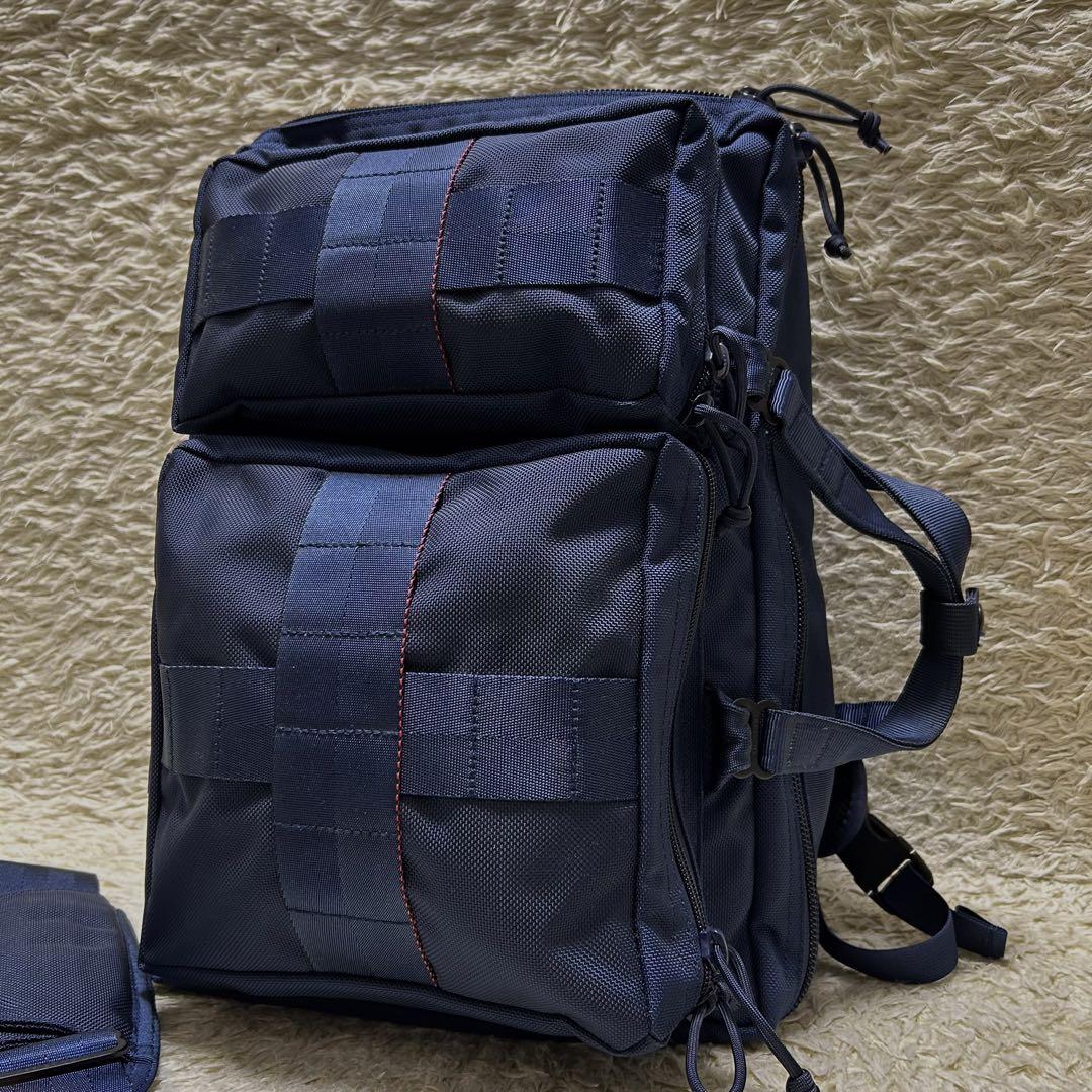 極美品✨ブリーフィング ビームス別注 3WAYBAG NAVY まずい 通勤 A4PC可