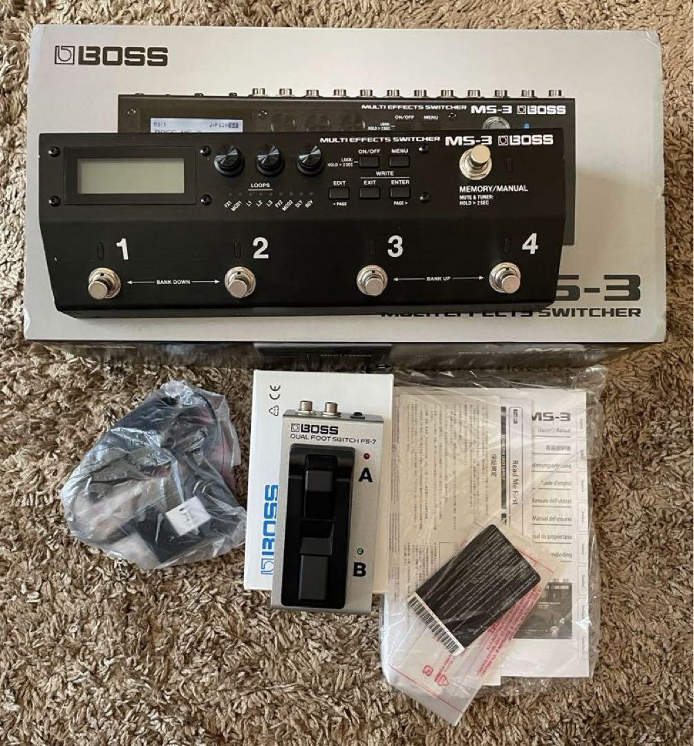 BOSS MS-3+FS-7セット 接続ケーブル付き