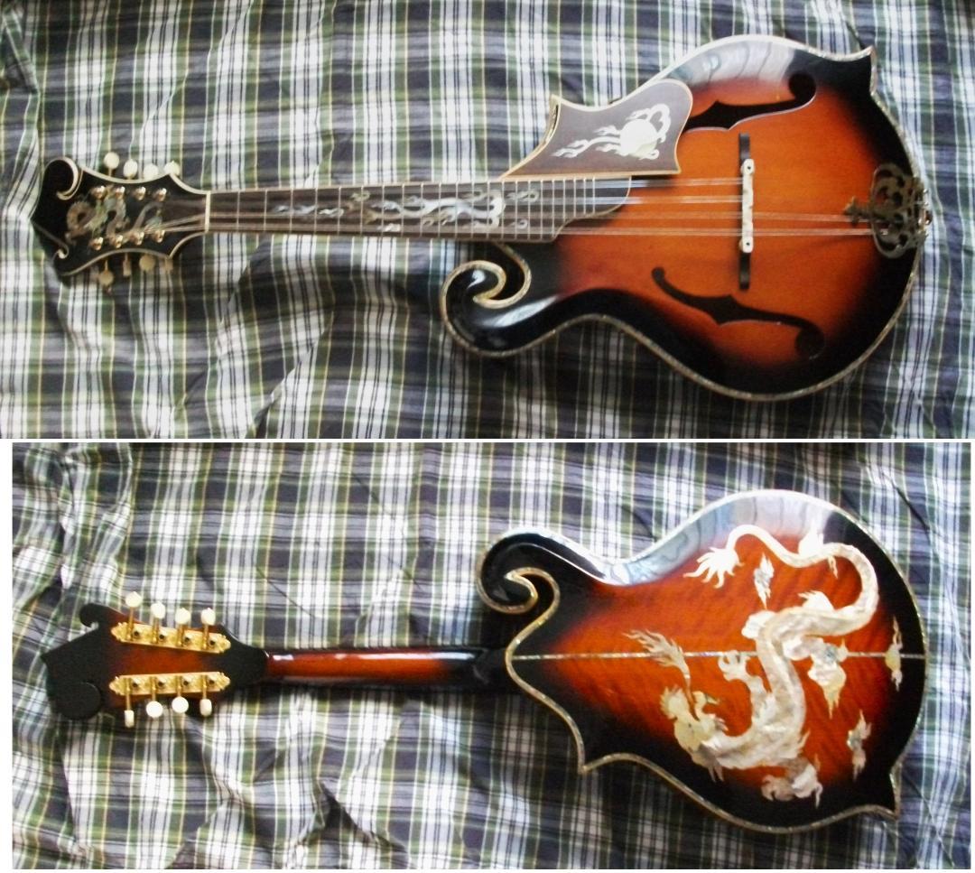 Flat 汚らしく Mandola Antonio Tzai マンドラ フラットマンドリン