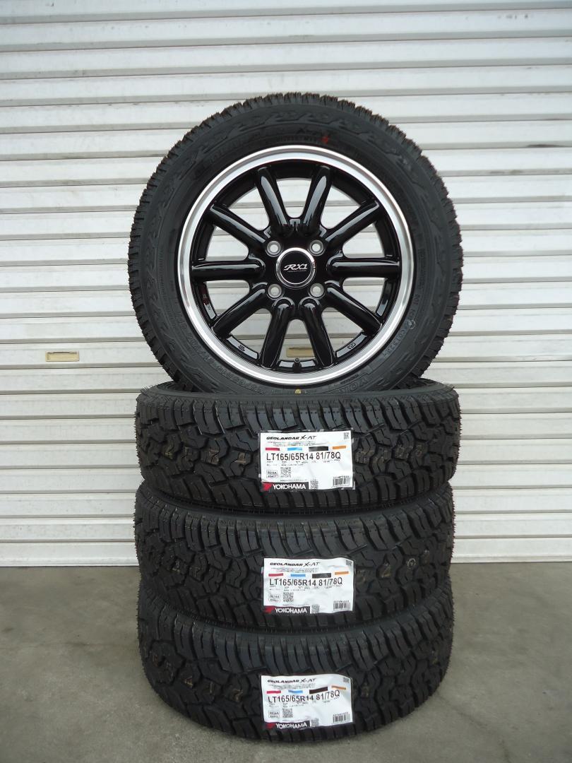 送料込☆ヨコハマジオランダーX-AT☆165/65R14☆クリッパー・サンバー
