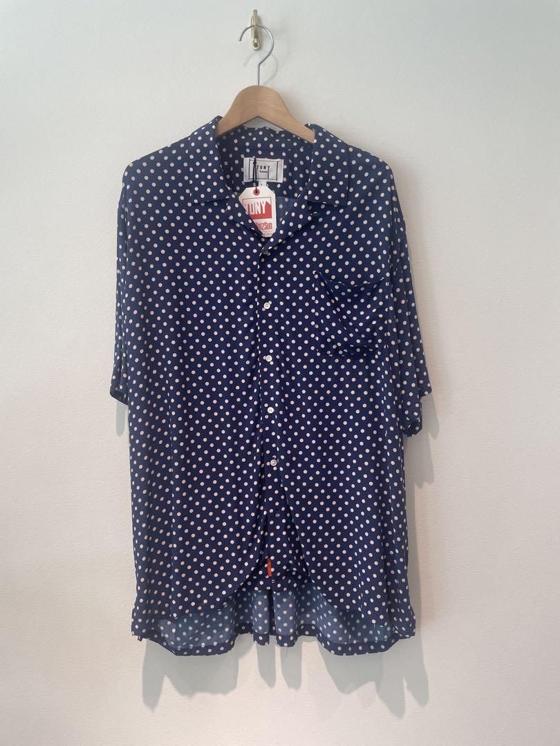 新品 48 24ss MARNI しろ ロゴボウリングシャツ 白 6228