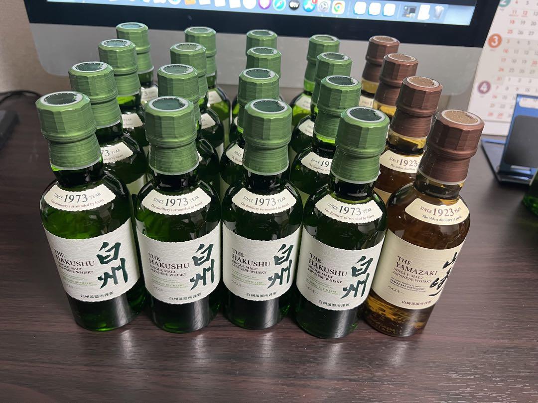 響ジャパニーズハーモニー と山﨑180ml、白州180ml｜ウイスキー