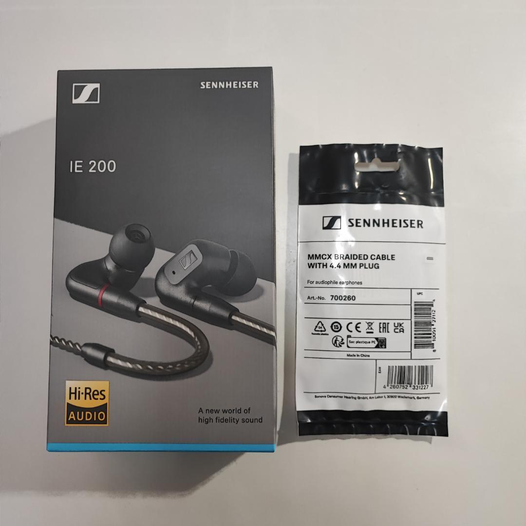 SENNHEISER IE200 + 純正バランスケーブル 4.4mm セット