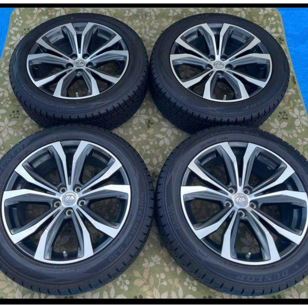 18インチタイヤホイール４本セット 235/45R18 トヨタ純正空気圧センサーPMV-C015付き