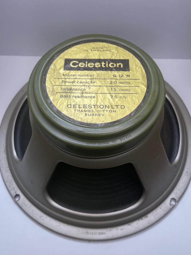 Celestion Pre-rola よわ G12Mグリーンバック幻の20W 68年製