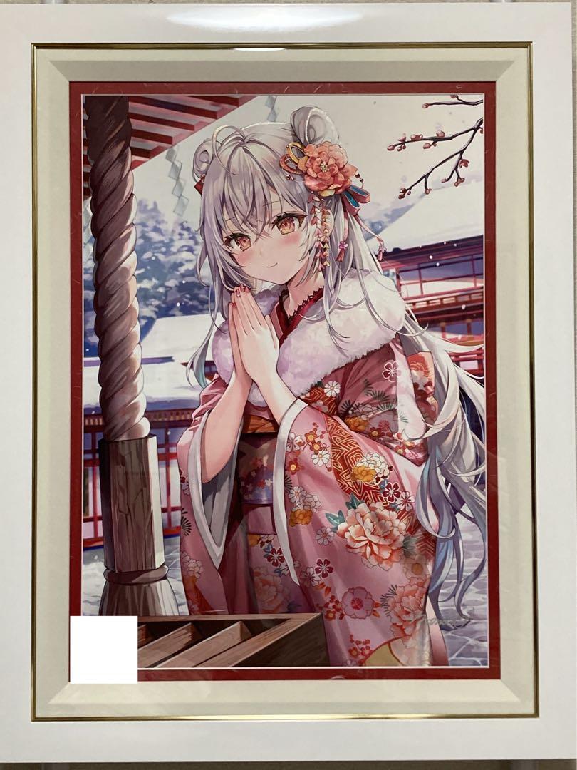 誕生日プレゼント 新年の願いごと」ももこ版画 絵画