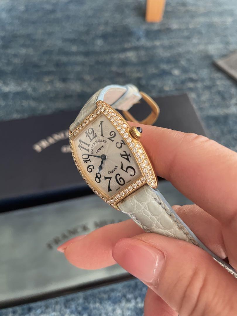 FRANCK MULLER レディース時計 トノー型 ライトグレー FRANCK MULLER レディース時計 トノー型 ライトグレー