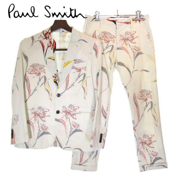おすすめ Paul Smith うらやまし セットアップ ボタニカル ポールスミス スーツ