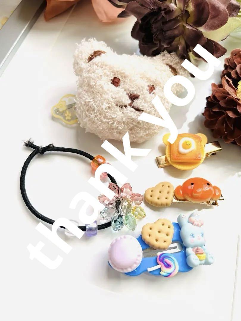 お得な情報満載 あられ様専用です。NO.239 キッズ ヘアアクセサリー5点セット ファッション雑貨