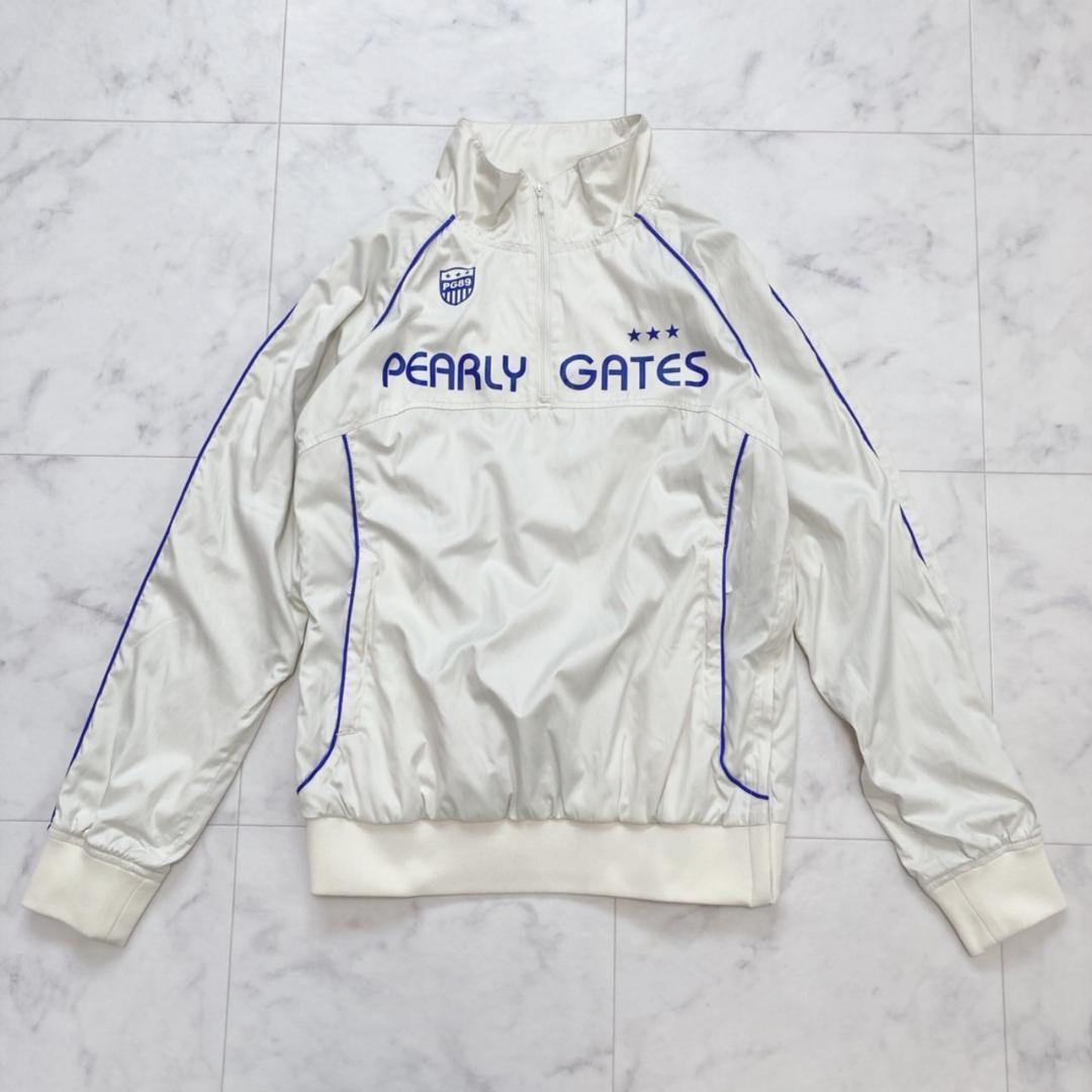 PEARLY GATES 蓄熱スニードジップアップブルゾン 白レディース1