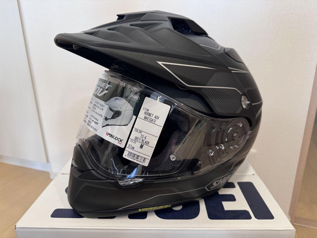 SHOEI HORNET ぽく ADV マットブラック 内装新品交換して２度使用のみ！