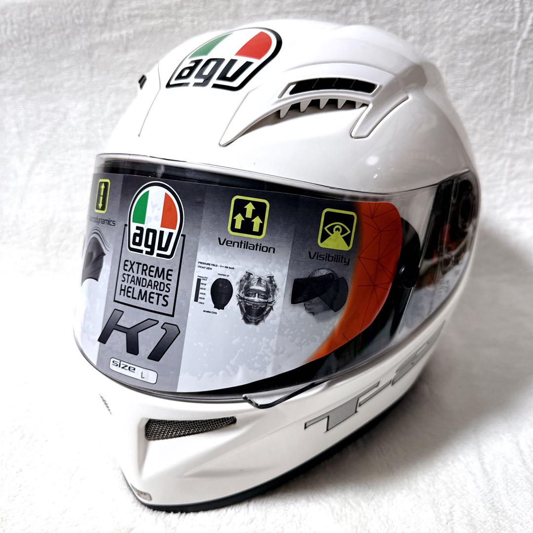 agv T-2 バイク用 フルフェイスヘルメット 女らしく Lサイズ(59㎝〜60㎝)