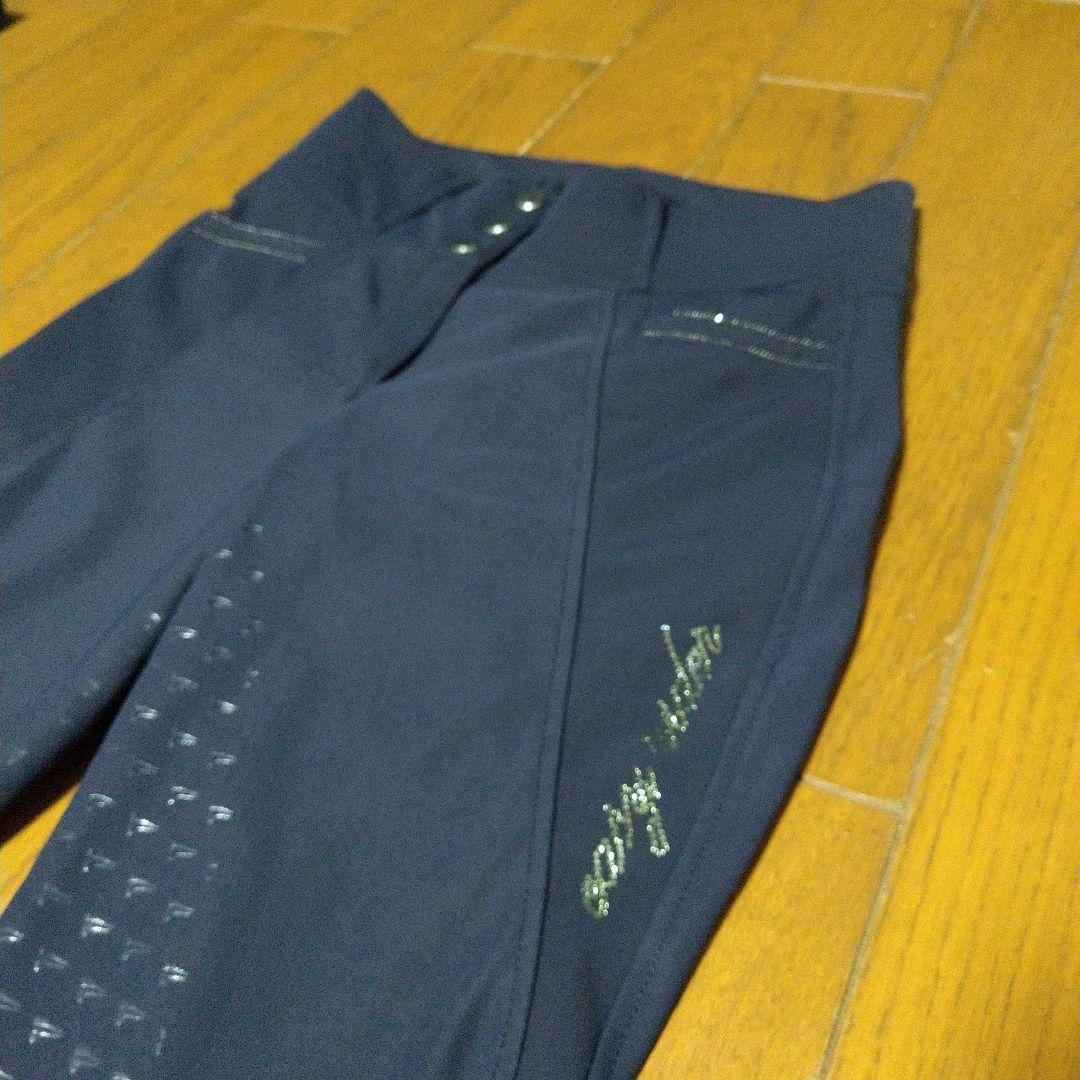 紺色・乗馬・キュロット・レディースМ・キラキラ刺繍入り 紺色・乗馬・キュロット・レディースМ・キラキラ刺繍入り
