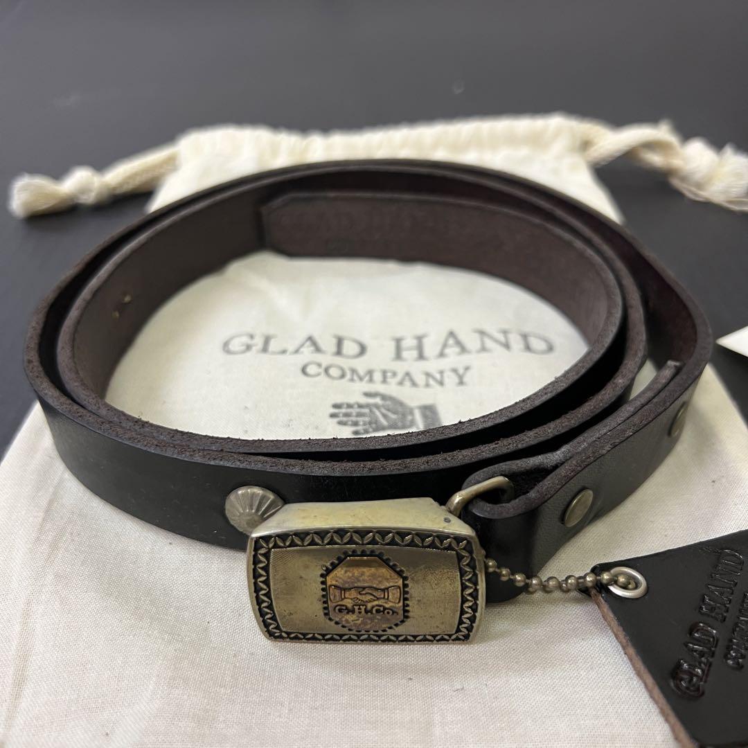 GLAD HAND BELTレザーベルト36インチ 新品 袋、キーホルダー付き