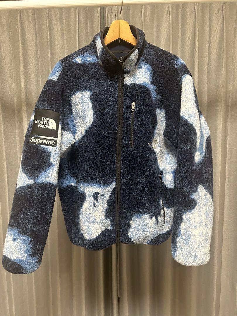 supreme north face indigo fleece