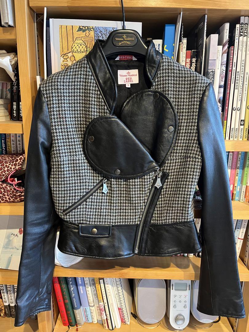 Vivienne Westwood ツイード レザー 羊革 ラブジャケット Vivienne Westwood ツイード レザー 羊革 ラブジャケット