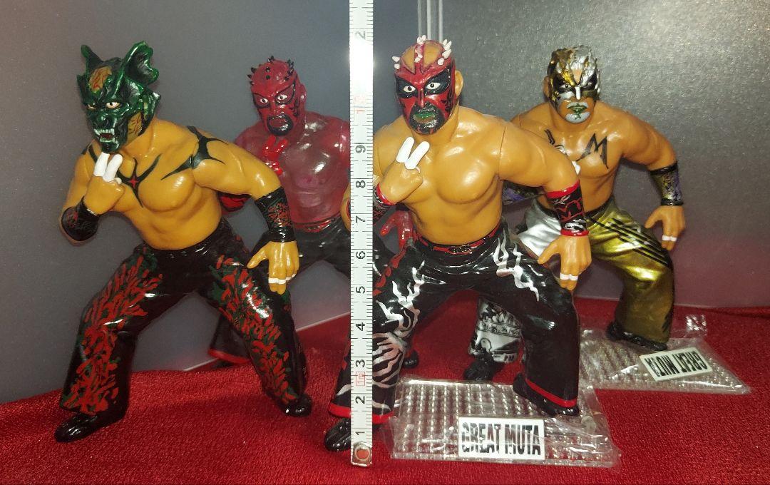 プロレス いたずらっぽい フィギュア GREAT MUTA グレート ムタ 4体まとめ売り