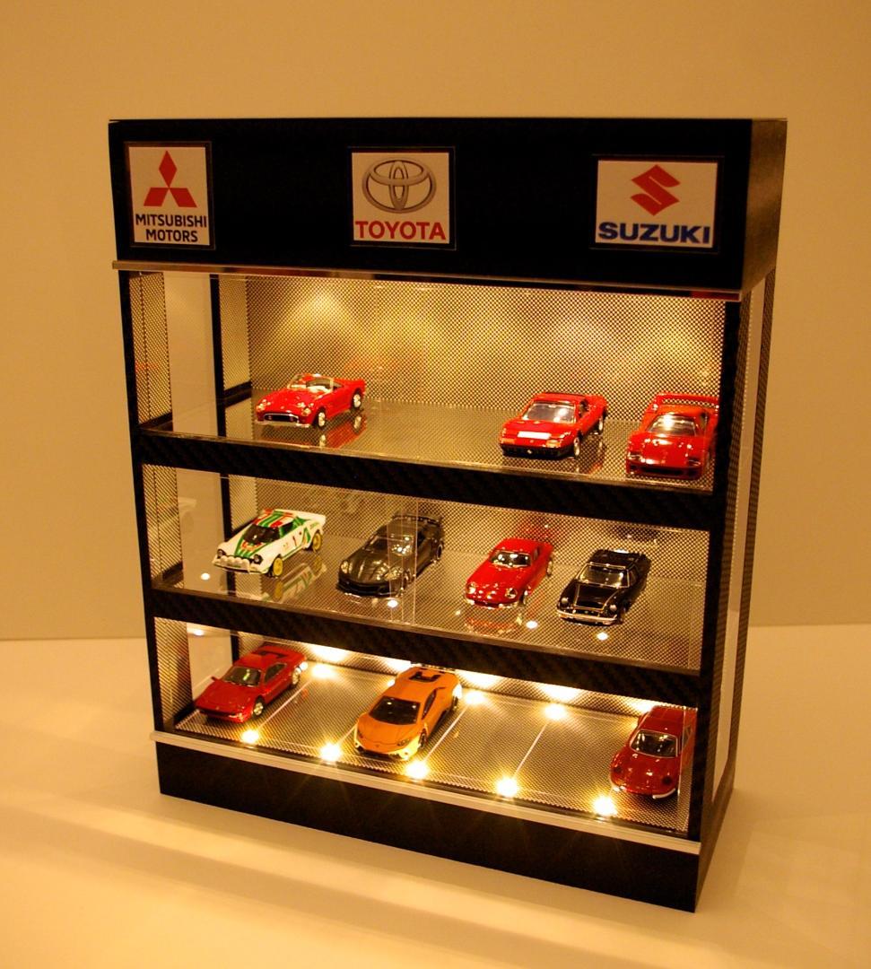 1/43展示21台可・BK&GL・3層式ディスプレーBOX 人気の新作 //