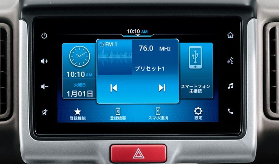 憧れ スズキ エブリイワゴンDA17Wの純正ディスプレイオーディオ 愛し Car Audio