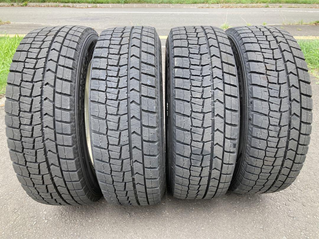 205/60R16 ダンロップ スタッドレスタイヤ＆ホイール 4本セット 送料込