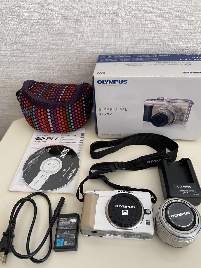 オリンパス/ペンシリーズ OLYMPUS E−PL1 レンズキット WHITE 女らしく