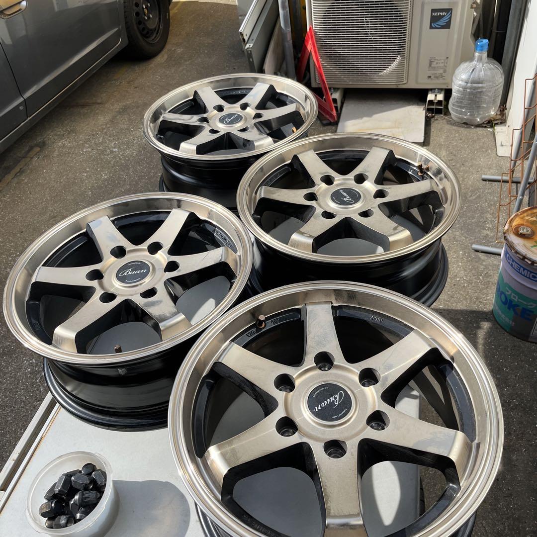 舞杏-BUAN- KBレーシング 16インチ4本セット ハイエース 美品