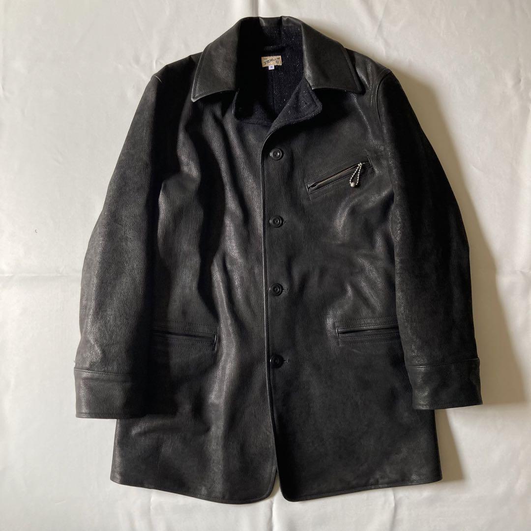Y.M.Walk On よわ ゴートスキン カーコート レザージャケット Y.M.Walk On よわ ゴートスキン カーコート レザージャケット