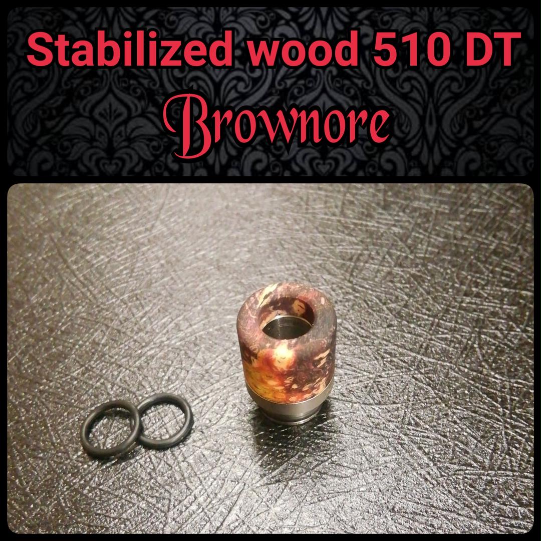 Stabilized wood 510 うすく DT◼️Brownore 1490