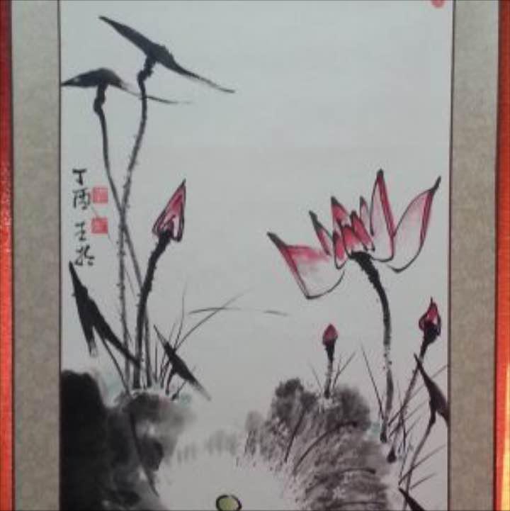 中国の若手の水墨画作品です。 可笑し