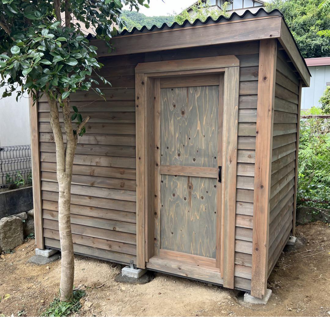 タイニーハウス サウナ ログハウス 物置 倉庫 小屋 プレハブ ガレージ 気持ち良し L