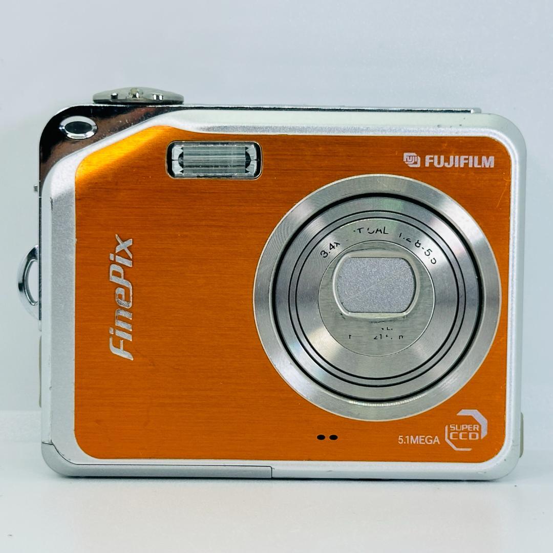 実写美⭕️良品【動作確認済】FUJIFILM FINEPIX V10 オレンジ