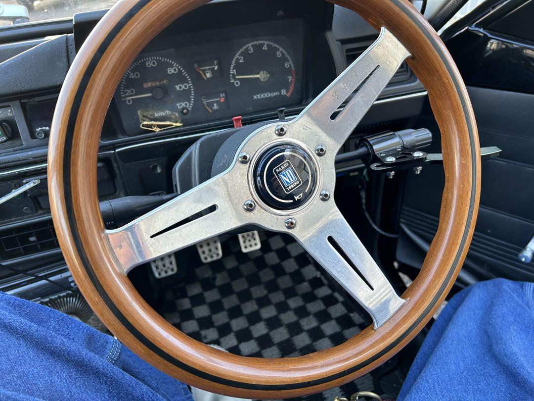 当時物】旧車 NARDI ナルディ ウッド ステアリング （ナルディ