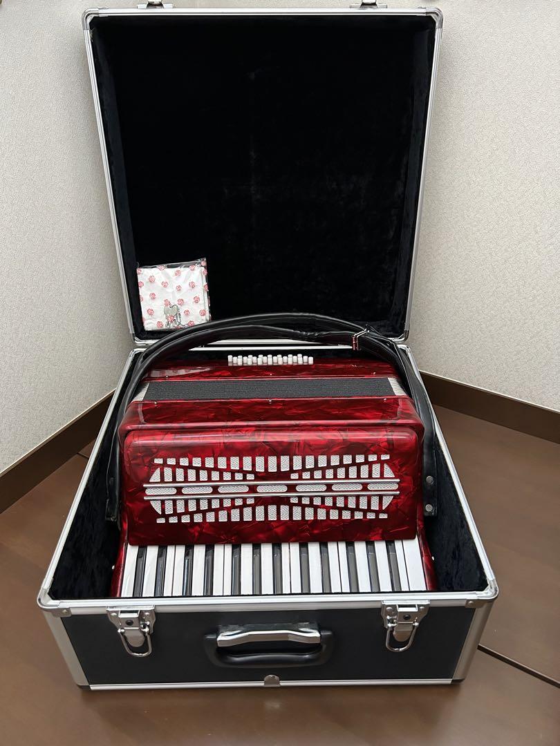 レトロ】アコーディオン Parrot 30鍵盤 18ベース ハードケース付き