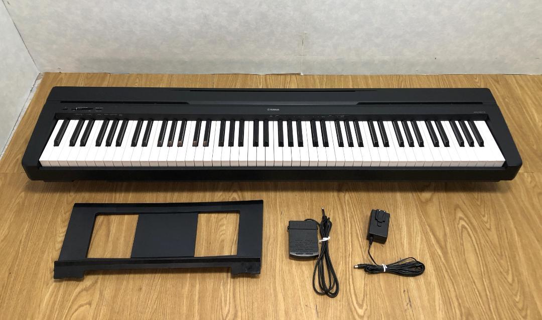 超美品】ヤマハ すっぱい YAMAHA 電子ピアノ Pシリーズ P-45B(ブラック) 88鍵盤 2019