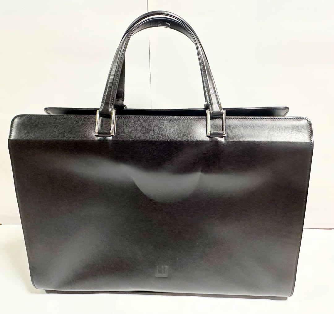 dunhill 黒レザーボストンバッグ（中古・古着通販】dunhill