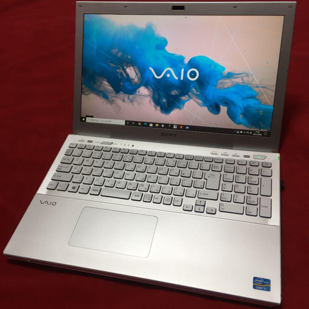 vaio あま i7 SSD480GB 12GB ブルーレイ フルHD ノートパソコン