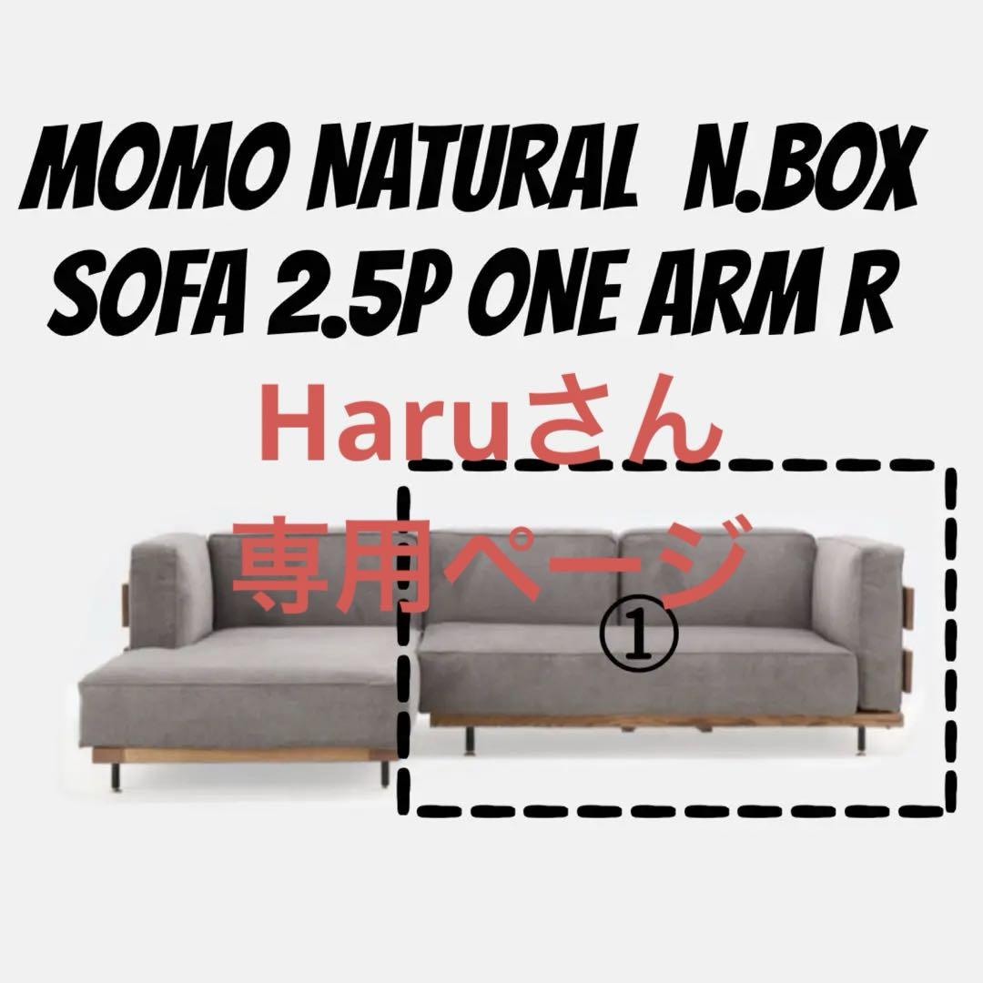 MOMO NATURAL N.BOX SOFA 2.5P ONE ARM R①