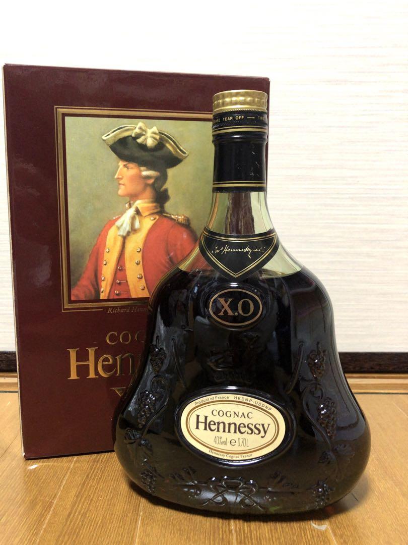 Hennessy ぎこちな XO 金キャップ グリーンボトル開封【古酒】ヘネシー