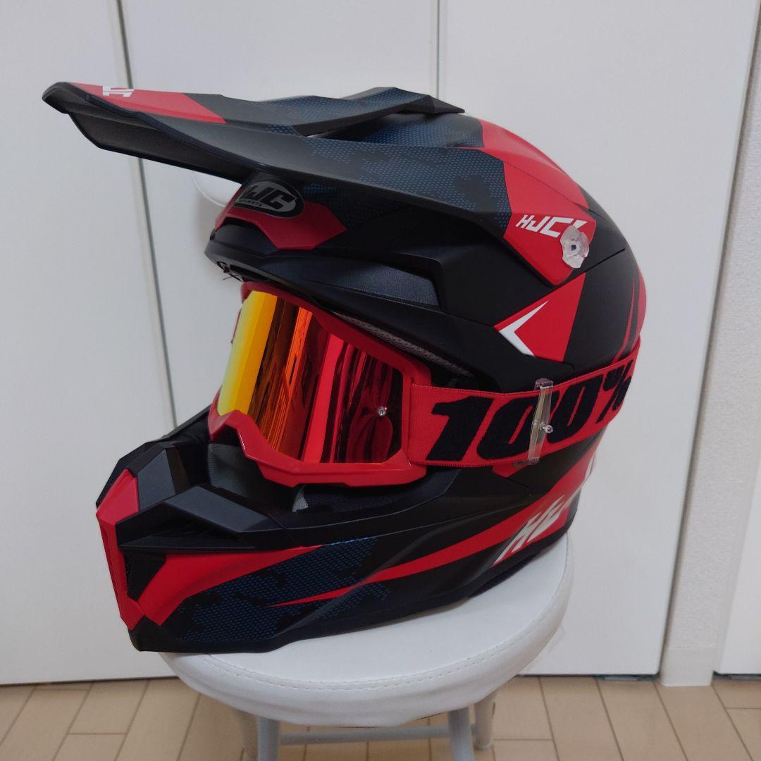 HJC オフロードヘルメット ゴーグル付き