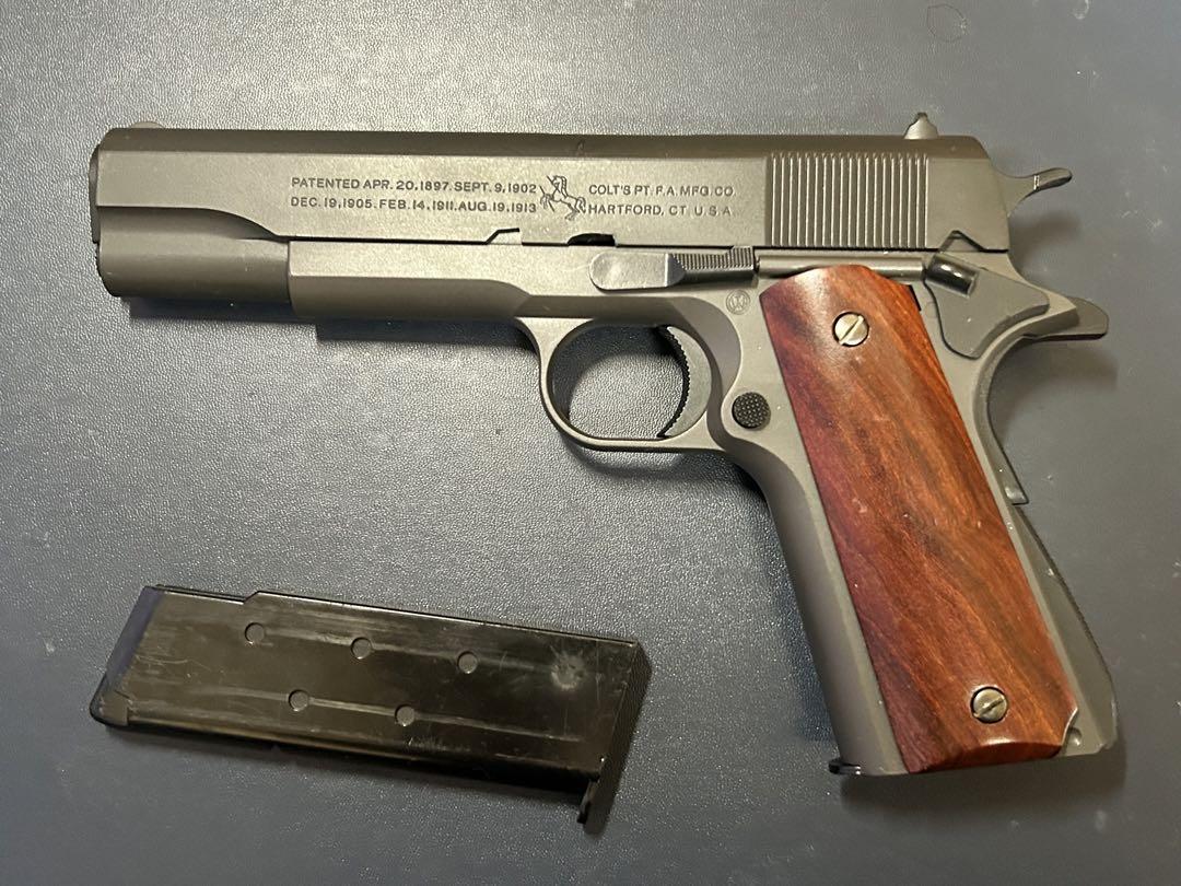 東京マルイ コルト 青白い ガバメント m1911 エアコキ カスタム