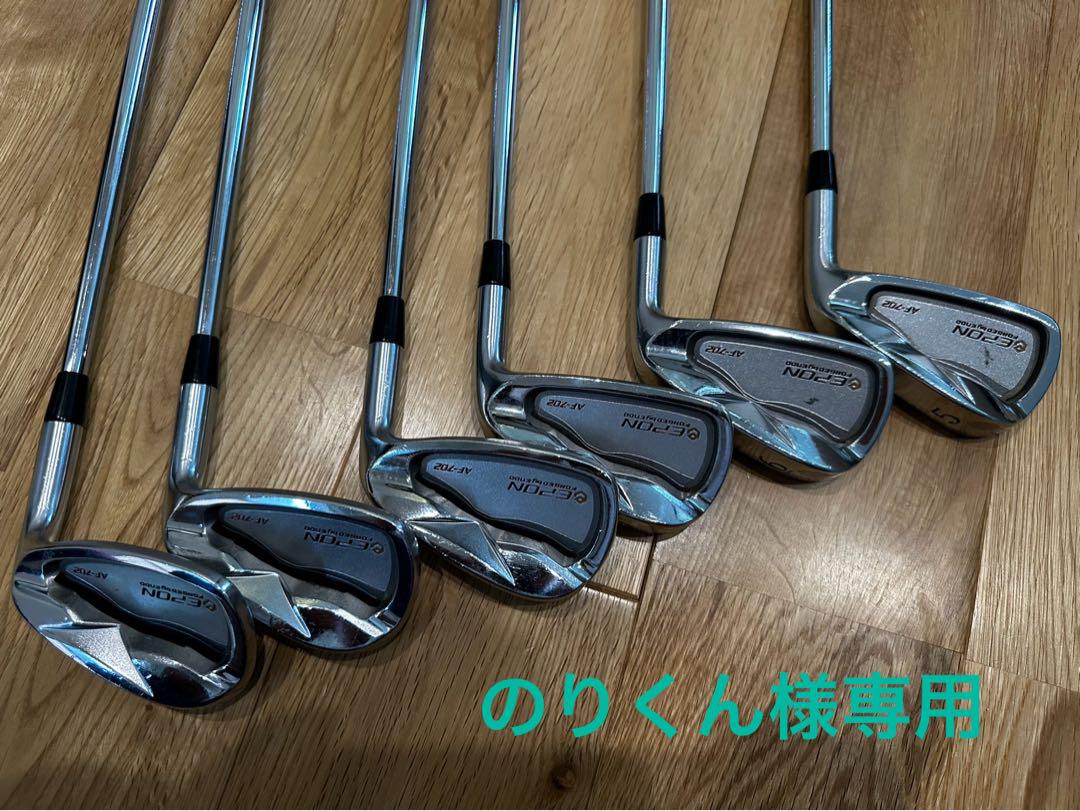 中古】EPON どぎつかっ AF-702 アイアンセット 6本セット（5〜P）