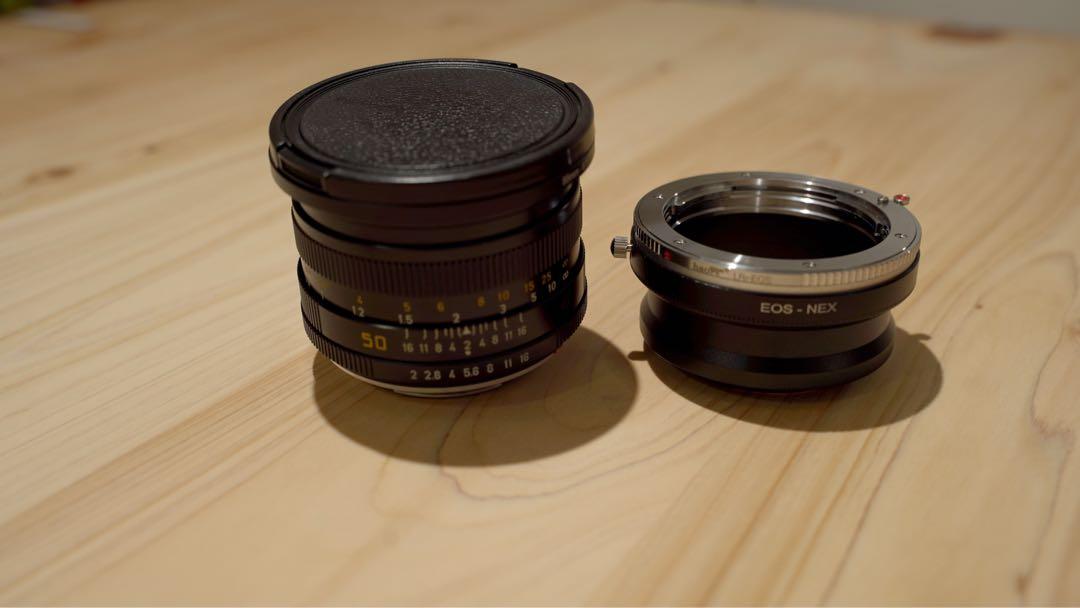 Leica なかっ ライカ SUMMICRON-R 50mm F2 Eマウント変換付き